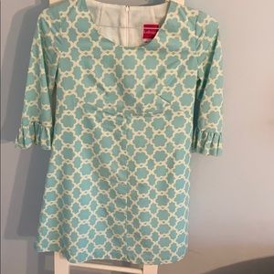 Quatrefoil print dress